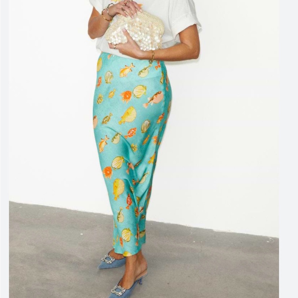 Never Fully Dressed fish print skirt